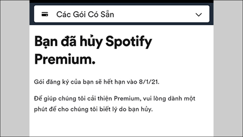 Thông báo sẽ được gửi đến sau đó